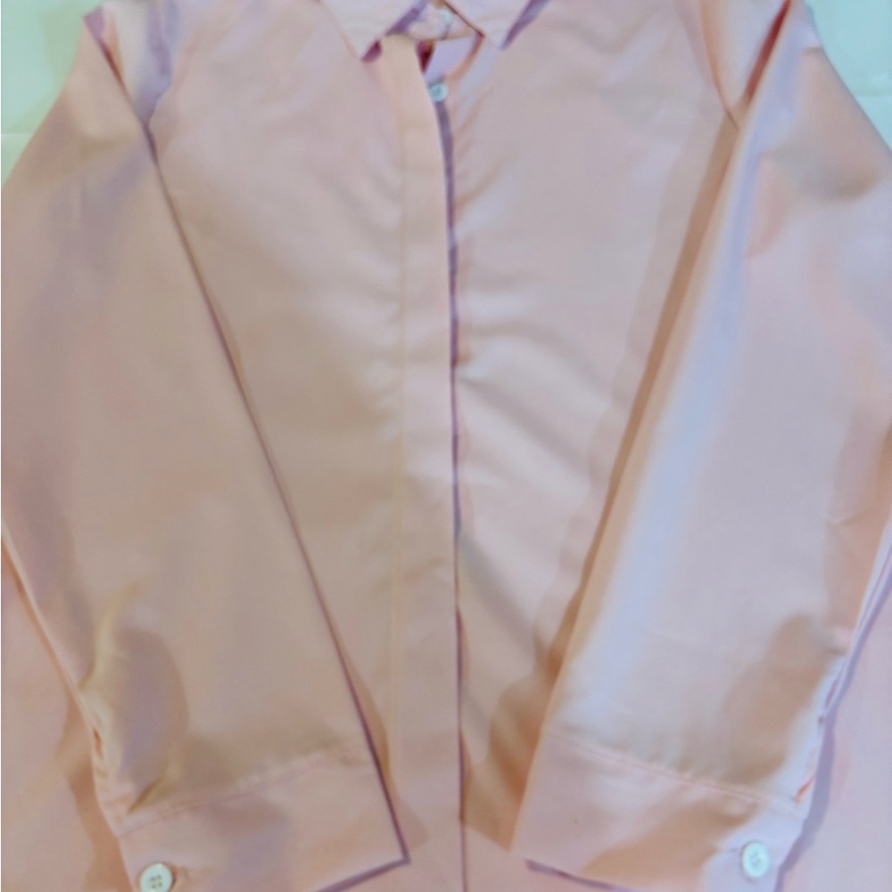 Elegant Pink Blouse with Classic Collar - Picture 8 of 8
